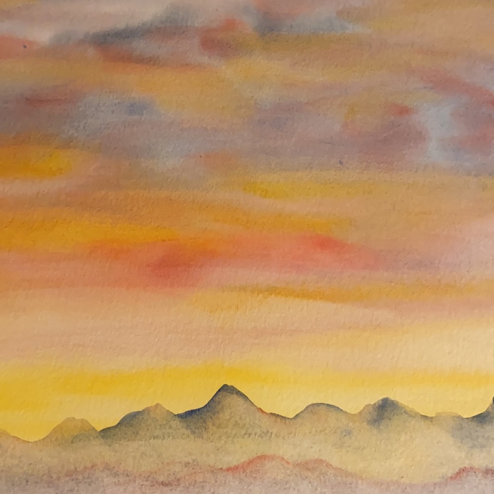 Original Watercolor 16x20 Orca Pod - Picture 4 of 6